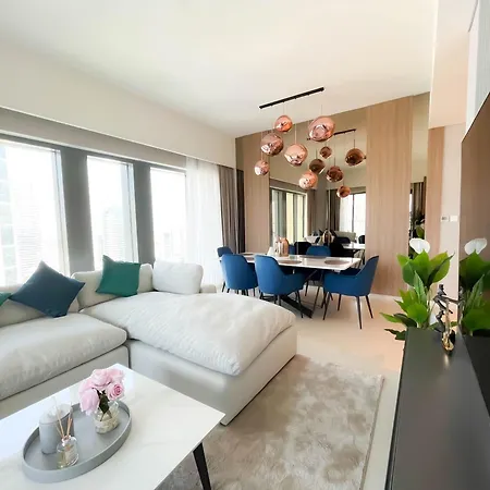 Luxury Burj Royale Apt Balcony Burj Khalifa View Dubai Exterior photo